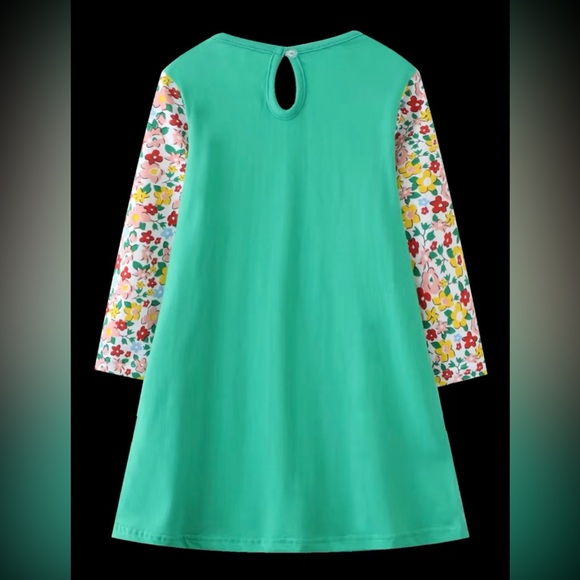 Dress Woodland Dandelion Flower Embroidery Floral Sleeve - Picture 3 of 7